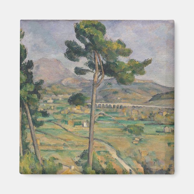 Íman Paul Cezanne | Paisagem com viaduto (Frente)