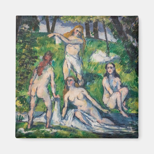 Íman Paul Cezanne - Quatro Banhistas (Frente)