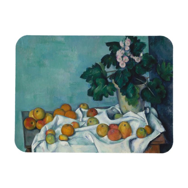 Íman Paul Cezanne | Vida Estática com Maçãs e um Pote d (Horizontal)