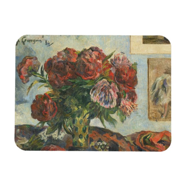 Íman Paul Gauguin - A Vida Estática com os Peonies (Horizontal)