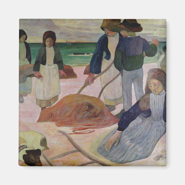 Íman Paul Gauguin | Coletor de algas marinhas, 1889 (Frente)