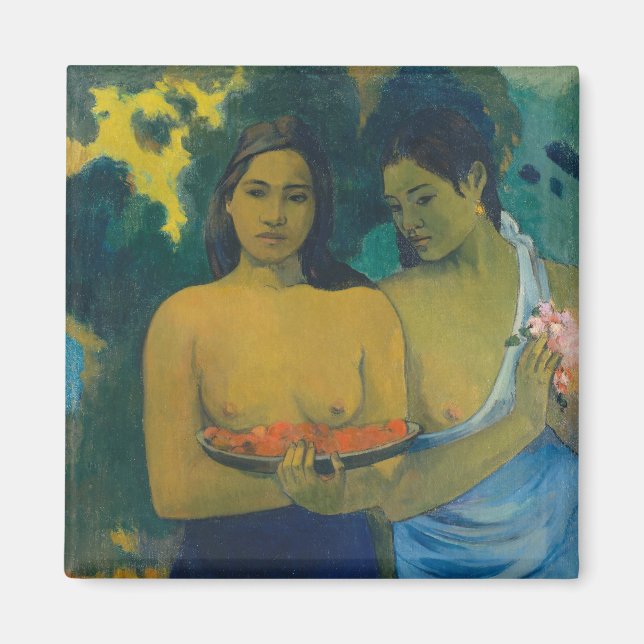 Íman Paul Gauguin - Duas Mulheres Tahitianas (Frente)