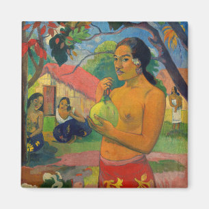 Íman Paul Gauguin - Mulher segurando uma Fruta