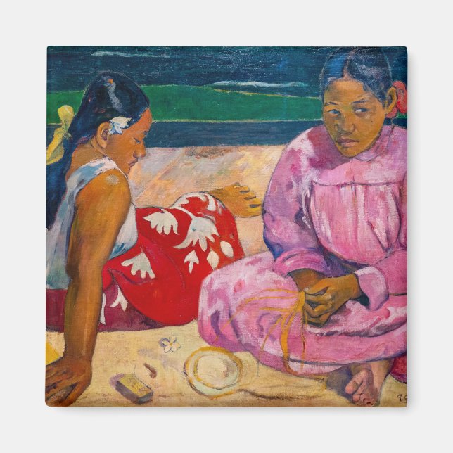 Íman Paul Gauguin - Mulheres taitianas (Frente)