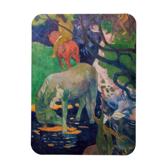 Íman Paul Gauguin - O Cavalo Branco (Vertical)