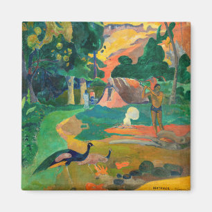 Íman Paul Gauguin - Paisagem com Pavões / Matamoe