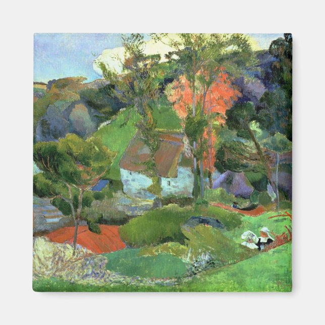 Íman Paul Gauguin | Paisagem em Pont Aven, 1888 (Frente)