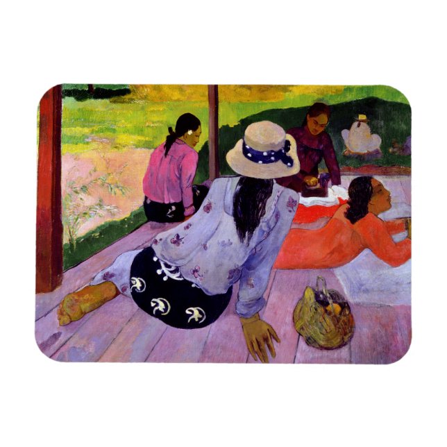 Íman Paul Gauguin | Siesta, 1891-2 (óleo de canvas) (Horizontal)