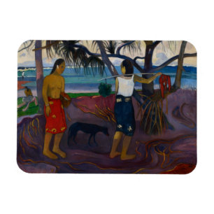 Íman Paul Gauguin   sob o Pandanus, 1891 (óleo no Ca