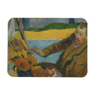 Íman Paul Gauguin Vincent van Gogh pintando girassóis