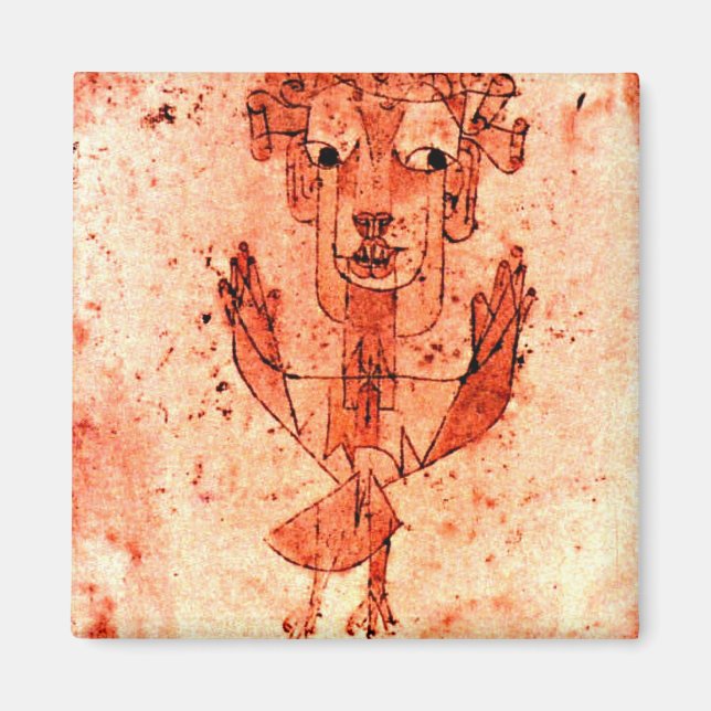 Íman Paul Klee art: Angelus Novus (Novo Anjo) (Frente)