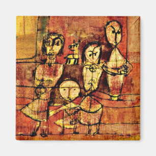 Íman Paul Klee Art: Crianças e Cães
