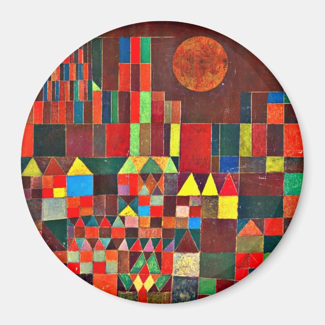 Íman Paul Klee - Castelo e Sol (Frente)