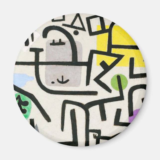 Íman Paul Klee Rich Harbor Abstrato Expressionismo (Frente)