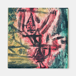 Íman Paul Klee trabalho de arte, Palhaço de Fogo