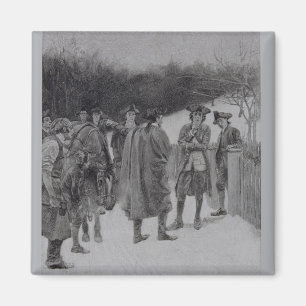 Íman Paul Revere que traz a notícia a Sullivan