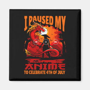 Íman Pausei Meu Anime Para Celebrar 4 De Julho Indepen