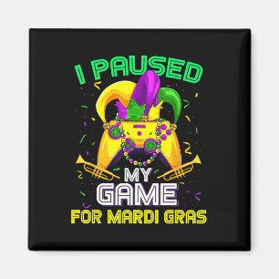 Íman Pausou Meu Jogo Para O Jogo Mardi Gras Mardi Gra