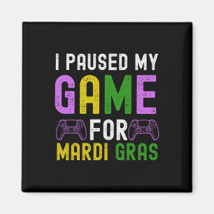 Íman Pausou Meu Jogo Para O Jogo Mardi Gras Mardi Gra