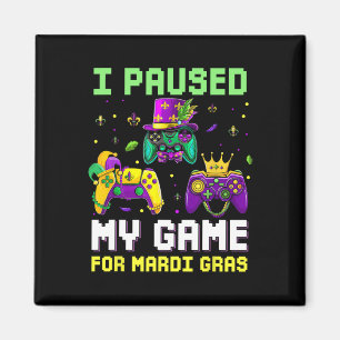 Íman Pausou Meu Jogo Para O Jogo Mardi Gras Mardi Gra