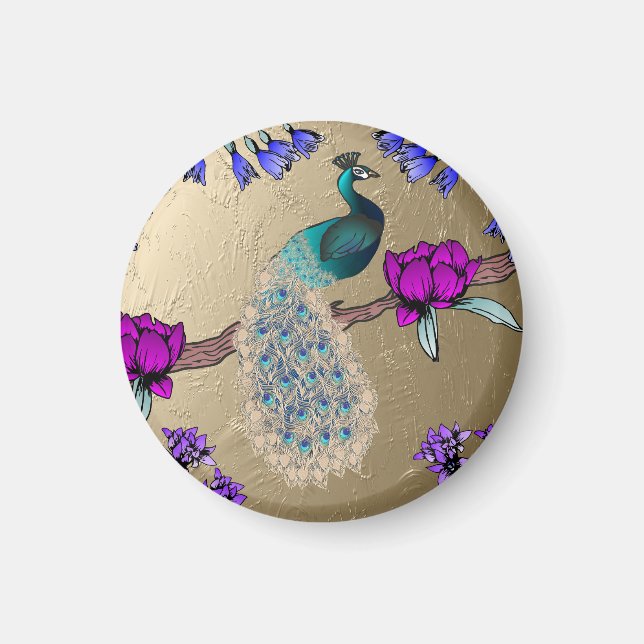 Íman Pavão Dourado (Frente)