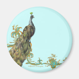 Íman Pavão e Dourado Filigre