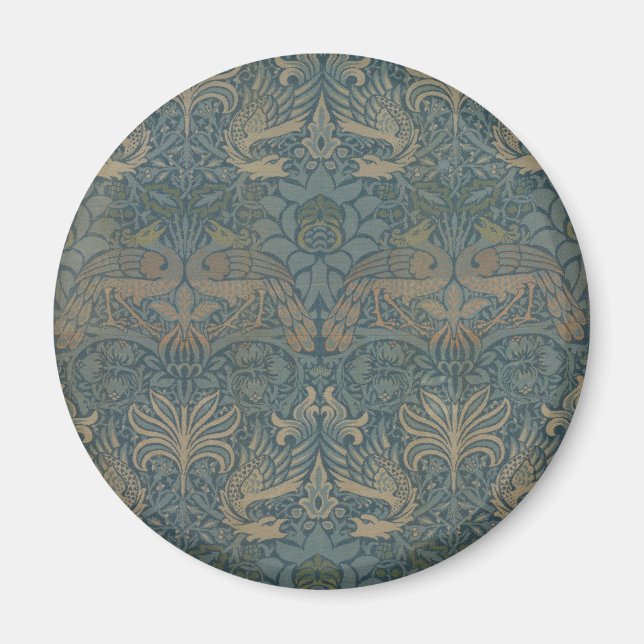 Íman Pavão e Dragão por William Morris (Frente)