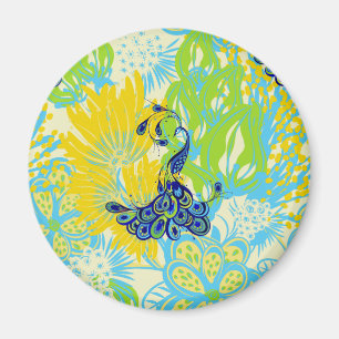 Íman pavão floral