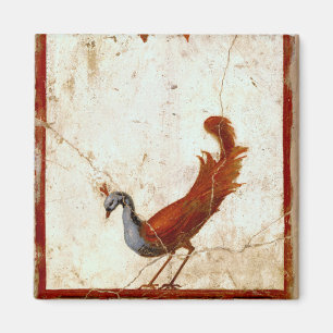 Íman Pavão na pintura antiga romana antiga do fresco
