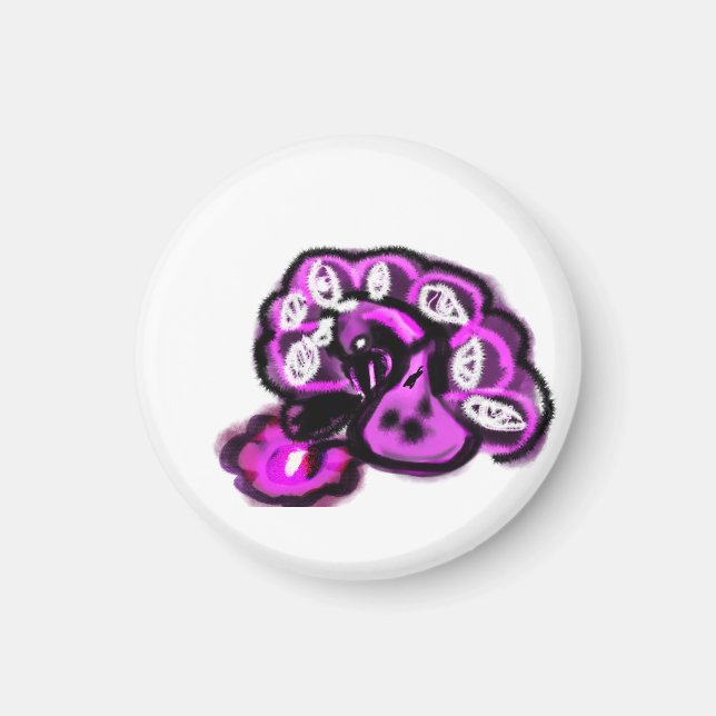 Íman Pavão roxo (Frente)