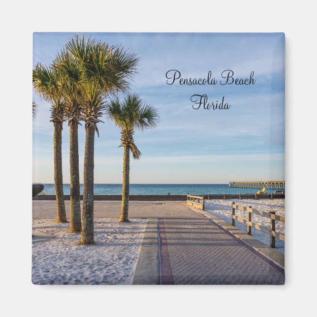 Íman Paved Walkway to Pensacola Beach Magnet (Frente)