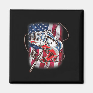 Íman Pavilhão Americano Shirt Vintage Usa B Pescadores