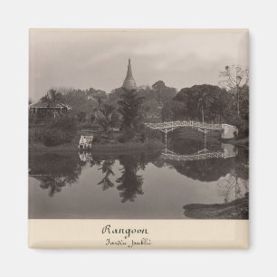 Íman Pavilhão da ilha no jardim de Cantanement