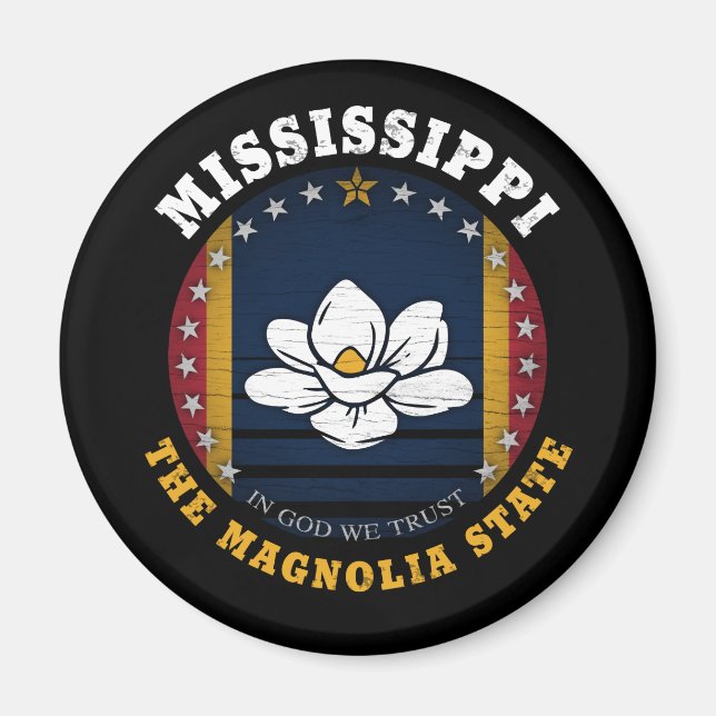 ÍMAN PAVILHÃO ESTATAL MISSISSIPPI MAGNOLIA (Frente)