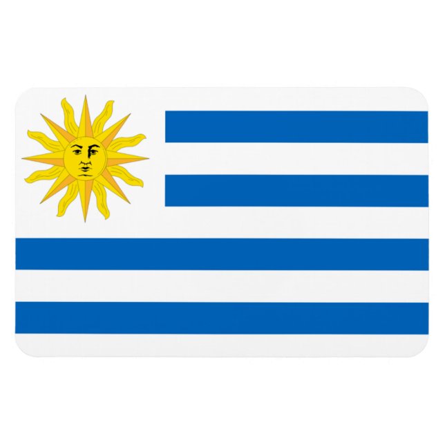 Íman pavilhão Uruguai (Horizontal)