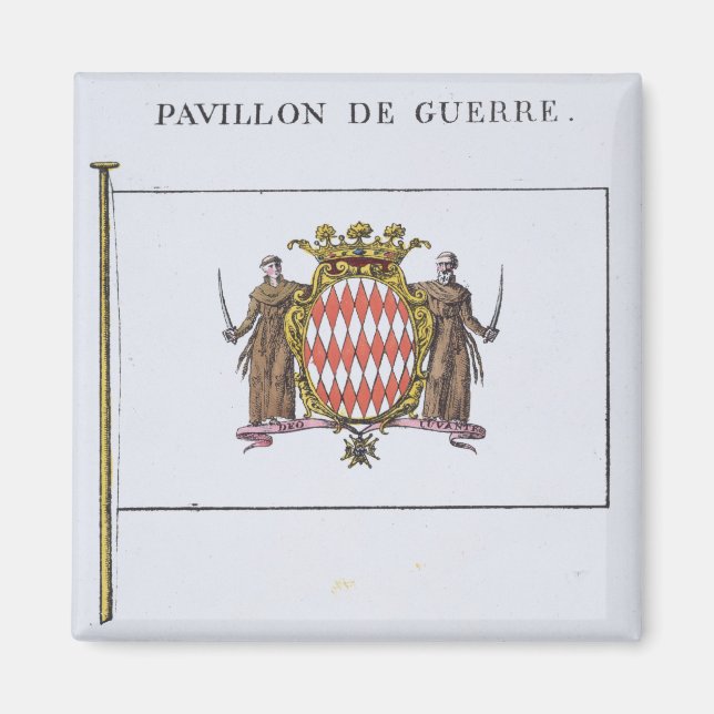 Íman Pavillon de Guerre, detalhe dos sinalizadores do M (Frente)