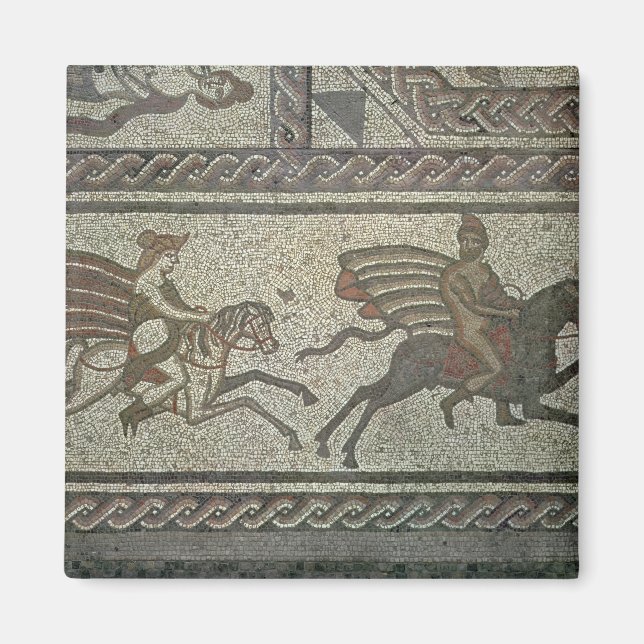 Íman Pavimento mosaico da vila romana em Low (Frente)