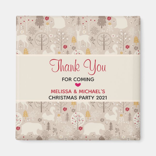 Íman Pavimentos de Borracha Cúbica Padrão Nórdico Natal (Frente)