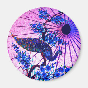 Íman Pavock-oriental parasol japonês cereja floresce