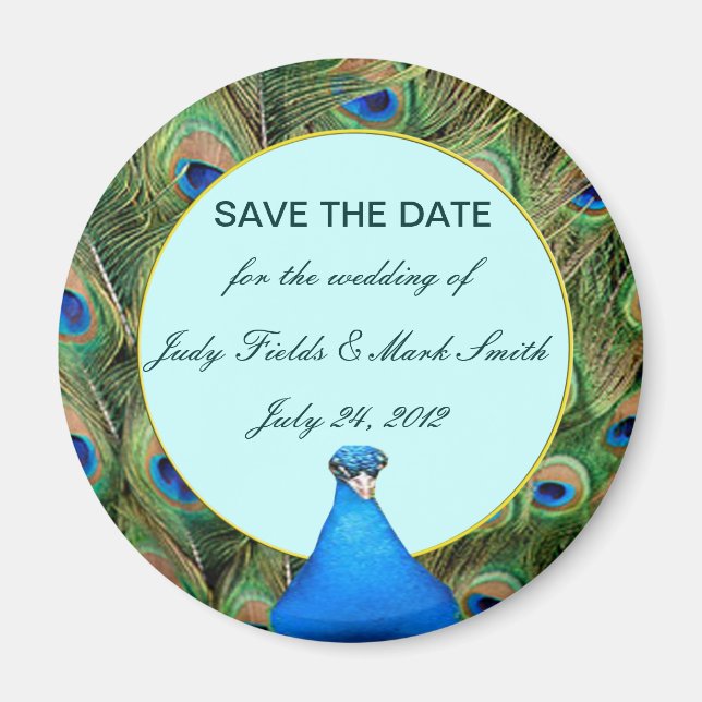 Íman Pavock Wedding Save The Date Magnet (Frente)