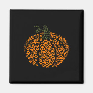 Íman Paw Imprime Halloween Pumpkin Ghost Paw Dog Amor