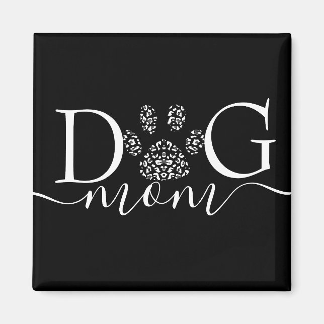 Íman Pawprint de Mãe de Cachorro (Frente)