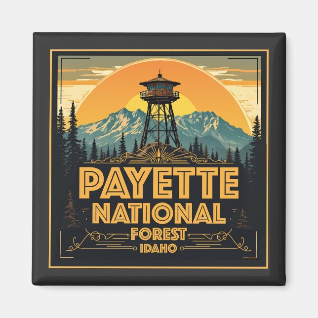Íman Payette National Forest Idaho (Frente)