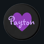 Íman Payton em Roxo<br><div class="desc">Bonito design de nome de coração roxo para Payton. Um presente bonito para as meninas.</div>