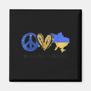Íman Paz Ame Ucrânia Bandeira Ucraniana I Stand Com Ukr