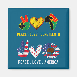 Íman Paz amor américa orgulho juneteenth garota negra 4