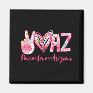 Íman Paz Amor Arizona Floral Vintage Orgulho do Arizona