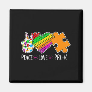 Íman Paz Amor Consciência Pré-K Autismo - 100 dias inte