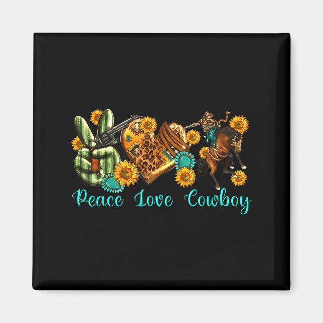 Íman Paz Amor Cowboy Oeste Rodeio Vida Rodeio Oeste (Frente)
