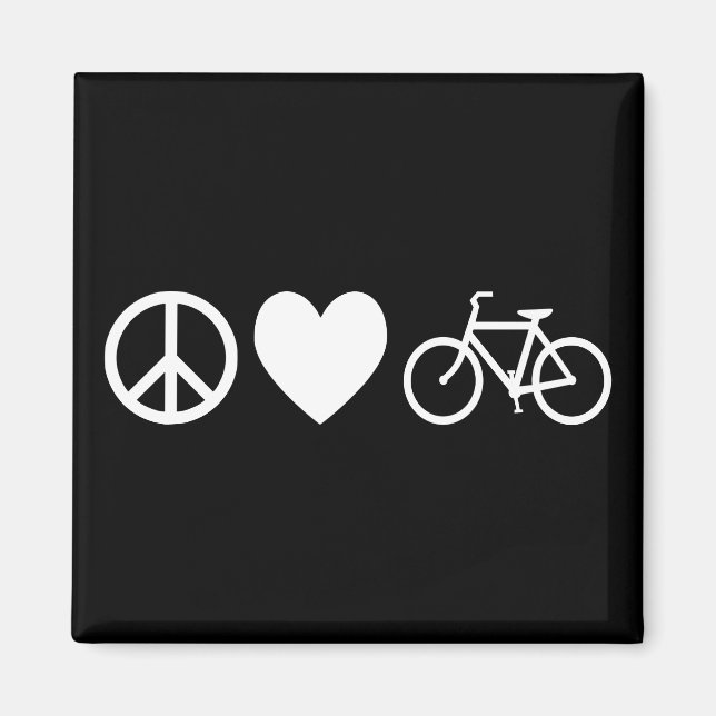 Íman Paz Amor e Bicicletas (Frente)